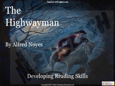The Highwayman Teaching Resources